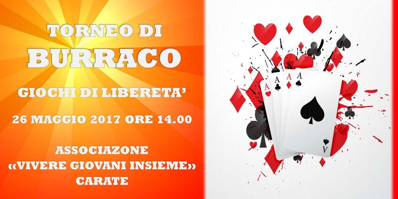 CARATE – GIOCHI DI LIBERETA’ 2017 – BURRACO