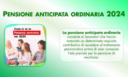 PENSIONE ANTICIPATA ORDINARIA 2024
