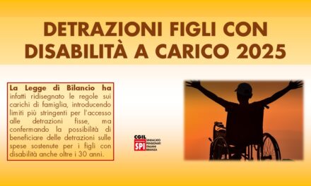 DETRAZIONI FIGLI CON DISABILITÀ A CARICO NEL 2025